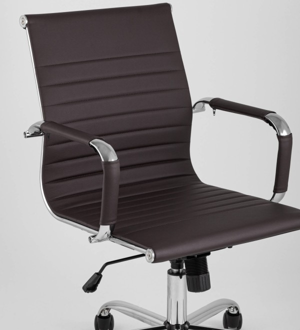Кресло офисное TopChairs City S коричневое