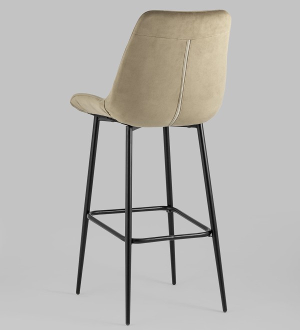 Стул барный Флекс велюр капучино