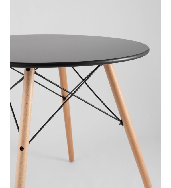 Стол круглый EAMES DSW NEW D=80 черный