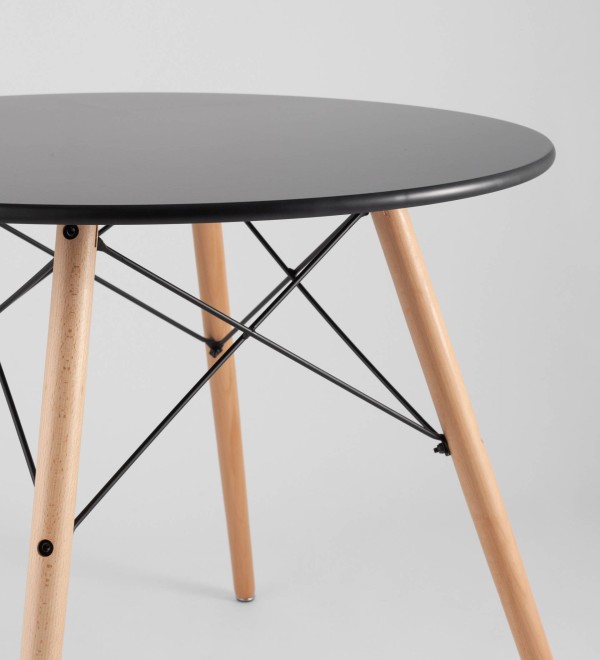 Стол круглый EAMES DSW NEW D=80 черный