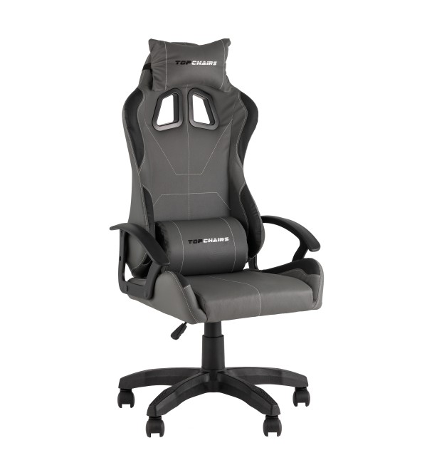 Кресло спортивное TopChairs Wyvern серо-черный