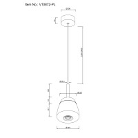 Светильник подвесной светодиодный Moderli V10872-PL Eir
