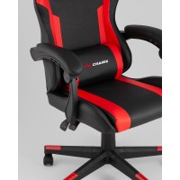 Кресло спортивное TopChairs Commander черно-красный