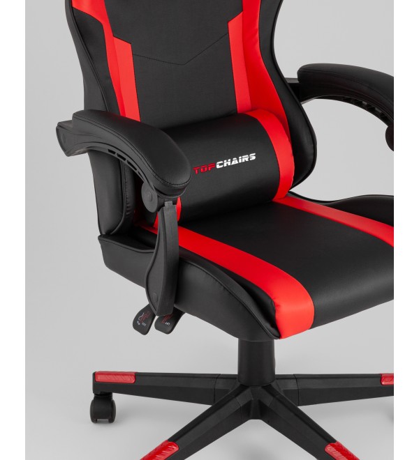 Кресло спортивное TopChairs Commander черно-красный