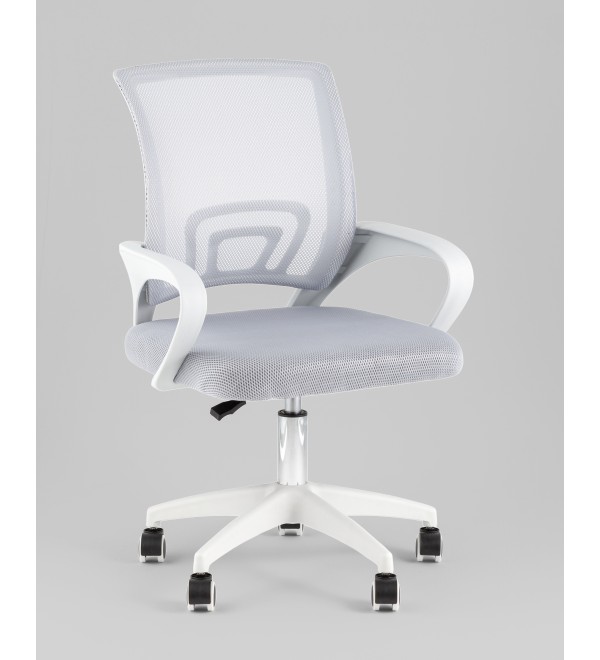 Кресло офисное TopChairs Simple SN серый пластик белый