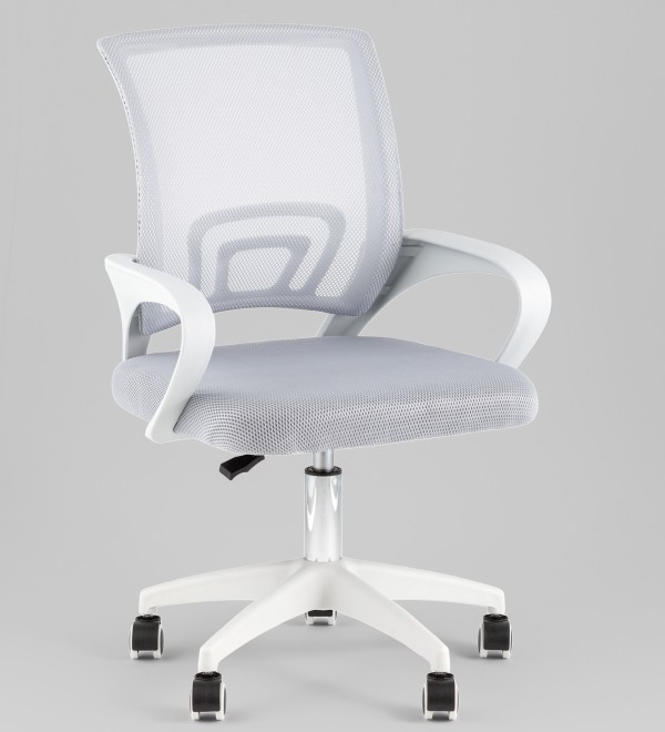 Кресло офисное TopChairs Simple SN серый пластик белый