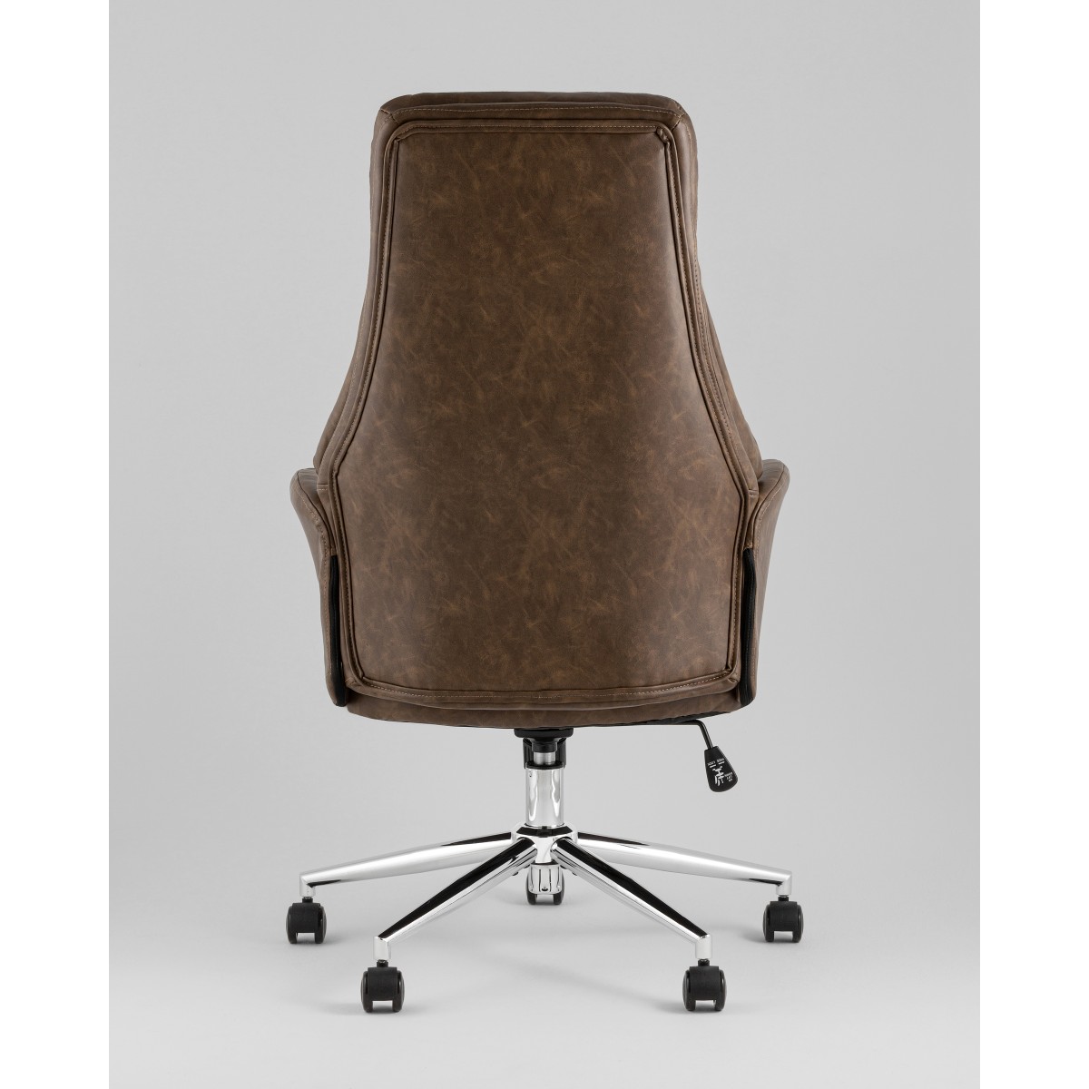 Кресло офисное TopChairs Neoma коричневый экокожа