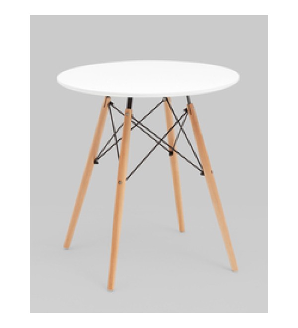 Стол круглый Eames DSW NEW D70 белый