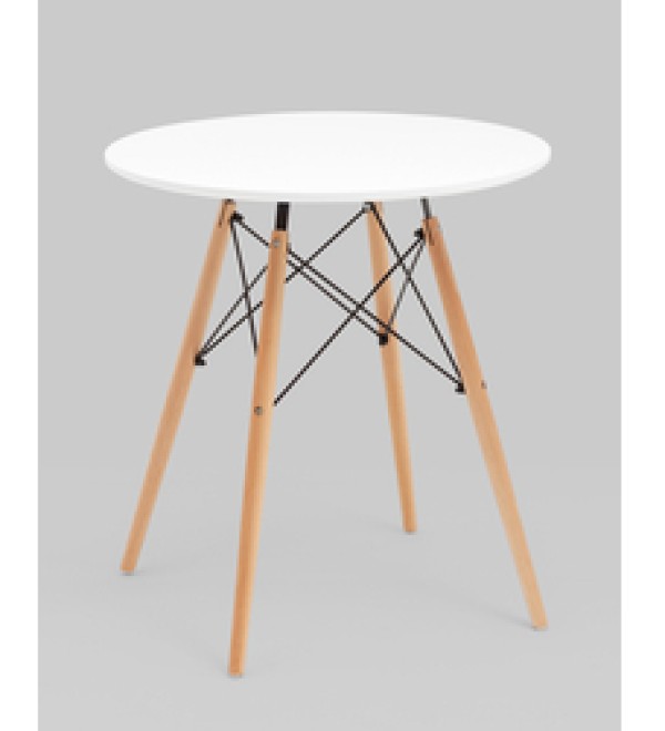 Стол круглый Eames DSW NEW D70 белый