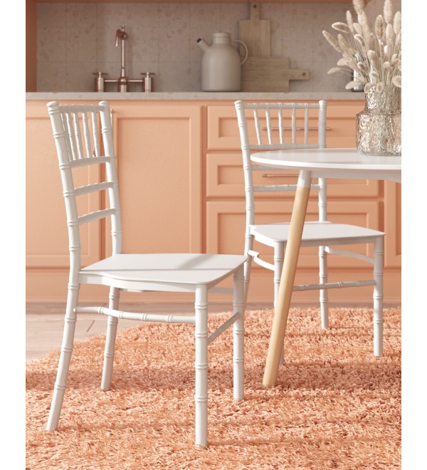 Стул Chiavari (Кьявари) пластик белый