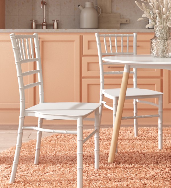 Стул Chiavari (Кьявари) пластик белый