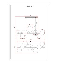 Светильник подвесной Moderli V10796-7P Renny