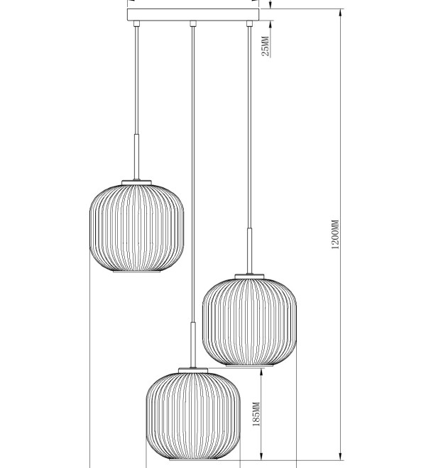 Светильник подвесной Moderli V11032-3P Ivory