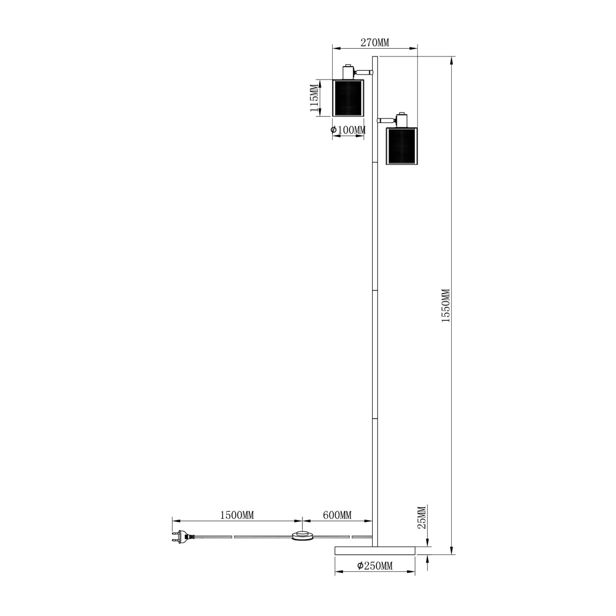 Торшер Moderli V3061-2F Suspent