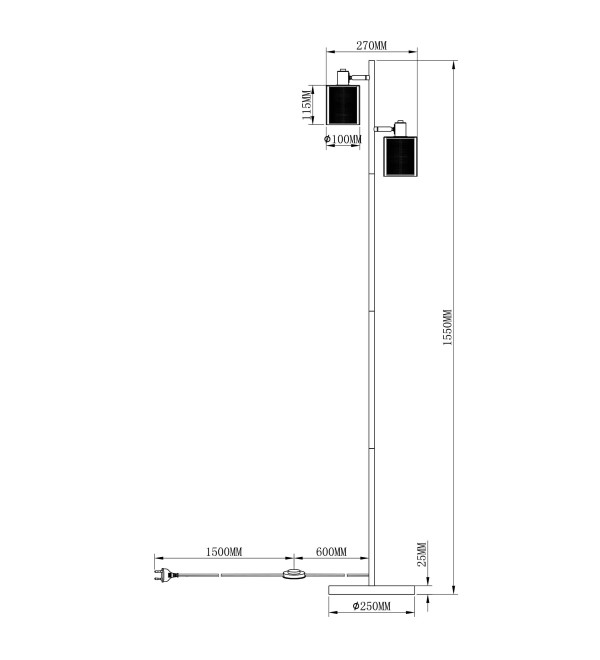 Торшер Moderli V3061-2F Suspent