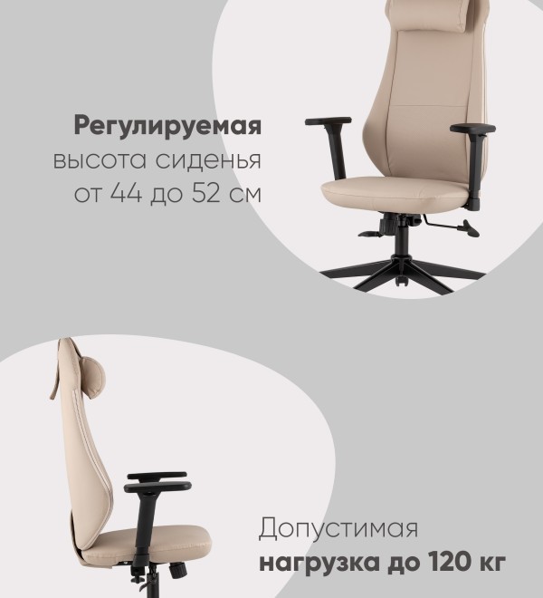 Кресло руководителя TopChairs Trophey бежевый