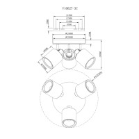 Светильник потолочный Moderli V10627-3C Room