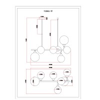 Светильник подвесной Moderli V10841-7P Molecule