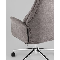 Кресло офисное TopChairs Neoma темно-серый ткань