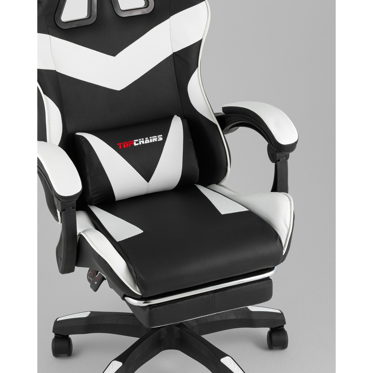 Кресло спортивное TopChairs MG-7019 черно-белый