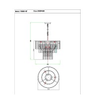 Люстра подвесная Moderli V8080-6P Alberto