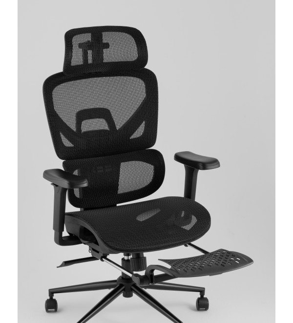 Кресло офисное TopChairs Vertus черная сетка