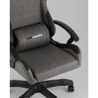 Кресло спортивное TopChairs Wyvern серо-черный