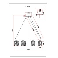 Люстра подвесная Moderli V11685-8P Prismique
