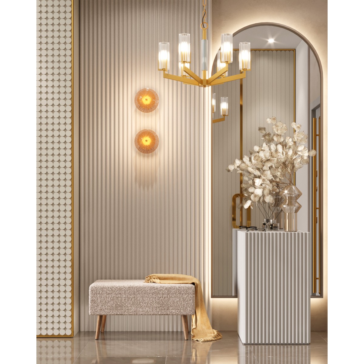 Люстра подвесная Moderli V11074-6P Brass