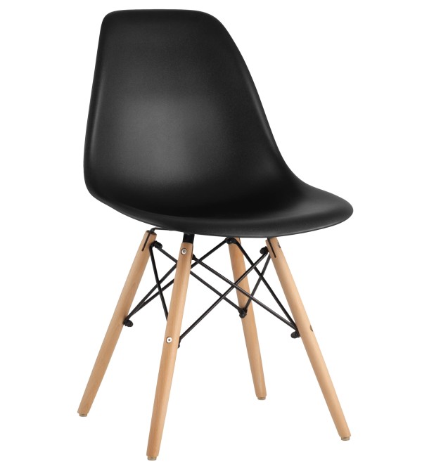 Стул Eames Style DSW черный (разборный каркас)