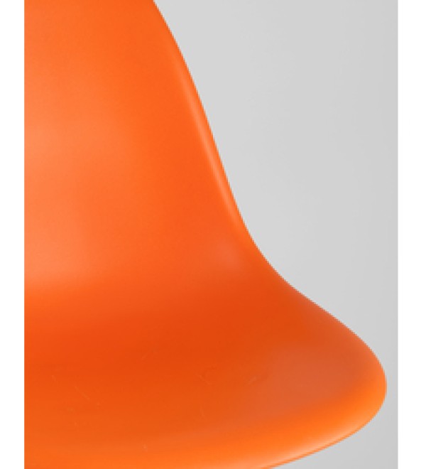 Стул Eames Style DSW оранжевый (разборный каркас)