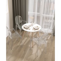 Стул Victoria Ghost с подлокотниками прозрачный