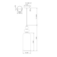 Светильник подвесной Moderli V11400-1P Tamina