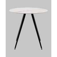 Стол Ники круглый столешница керамика Ice Jade 800