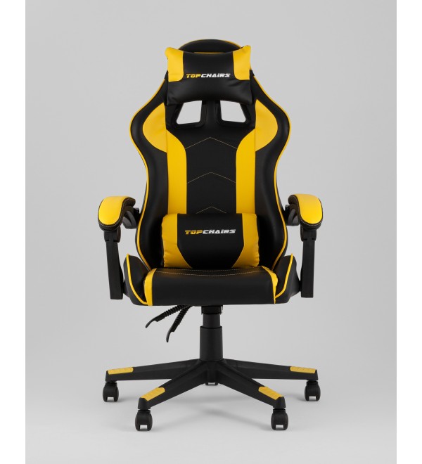 Кресло спортивное TopChairs Shadow черно-желтый
