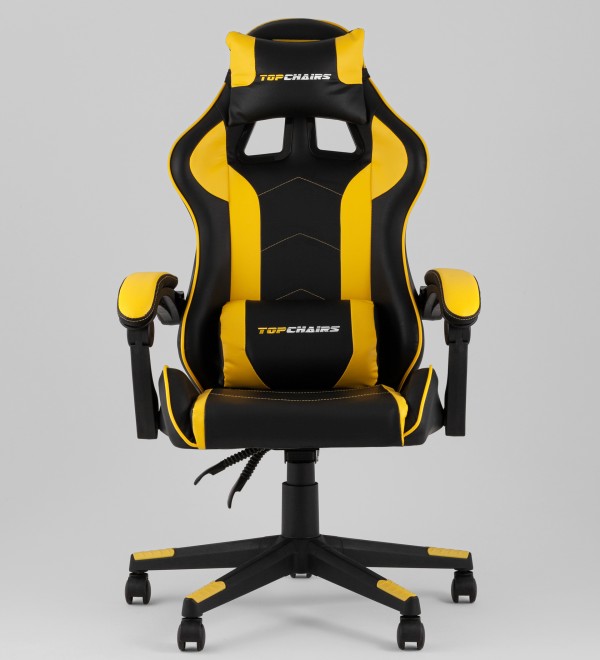 Кресло спортивное TopChairs Shadow черно-желтый