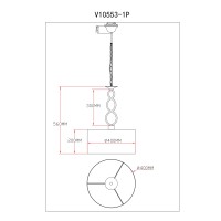 Светильник подвесной Moderli V10553-1P Macadamia