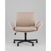 Кресло офисное TopChairs Foldo с откидными подлокотниками бежевое