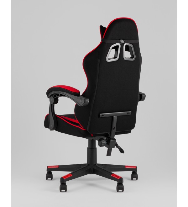 Кресло спортивное TopChairs Shadow ткань черно-красный