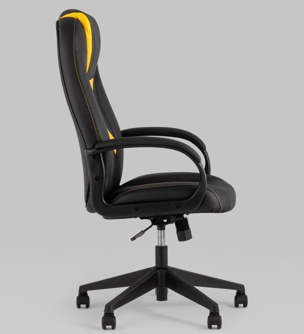 Кресло игровое TopChairs ST-CYBER 8 черный/желтый