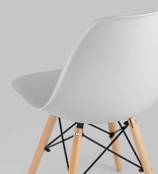 Стул Eames Style DSW светло-серый x4 (разборный каркас)