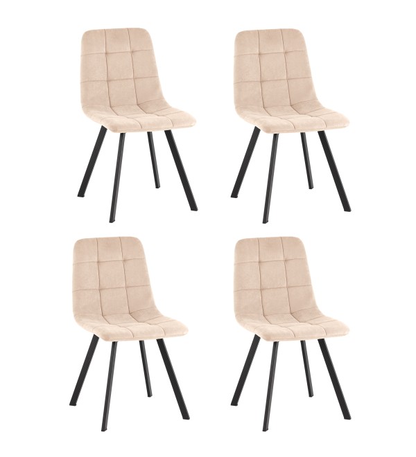 Стул Одди Original Square велюр бежевый (набор 4 шт)
