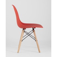 Стул Eames Style DSW красный (разборный каркас)