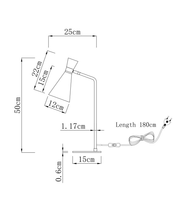 Лампа настольная Moderli V10996-T Page