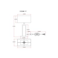 Лампа настольная Moderli V10548-1T Viola