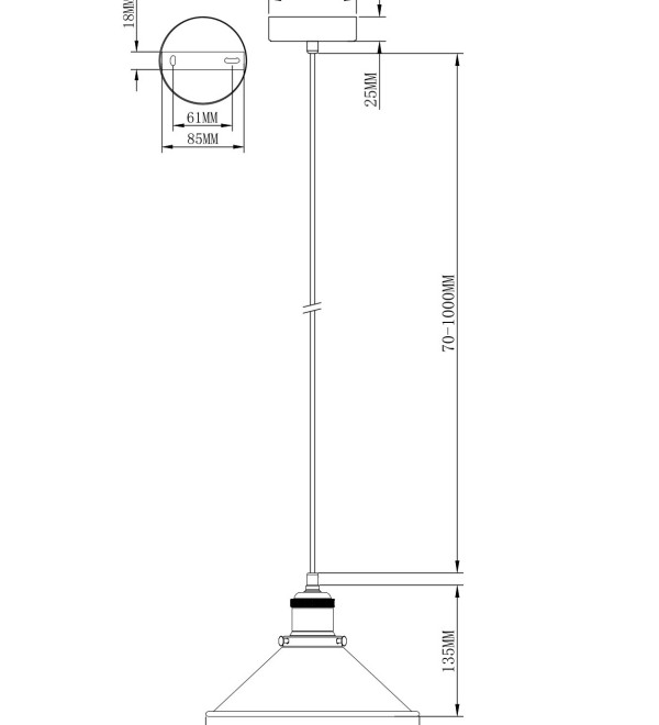 Светильник подвесной Moderli V11423-1P Night