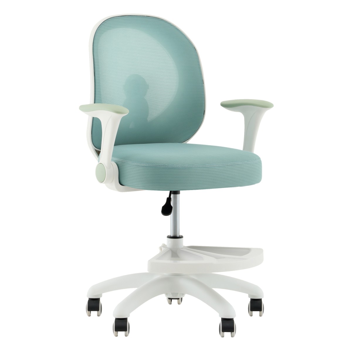 Кресло компьютерное детское TopChairs Spaceman мятный