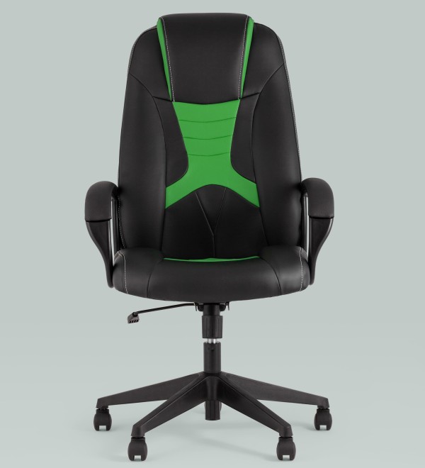 Кресло игровое TopChairs ST-CYBER 8 черный/салатовый