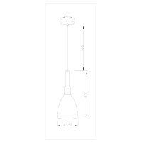 Подвесной светильник Moderli V10650-1P Toni