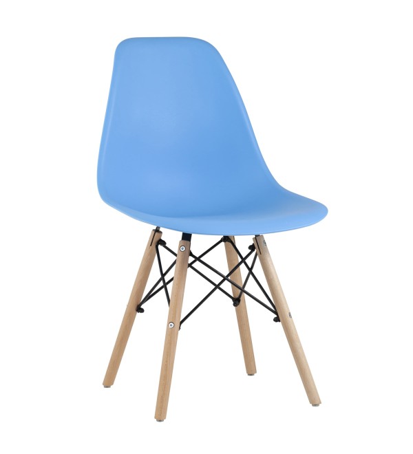 Стул Eames Style DSW голубой (разборный каркас)
